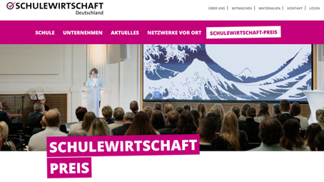 Jetzt bewerben: SCHULEWIRTSCHAFT-Preis 2025  