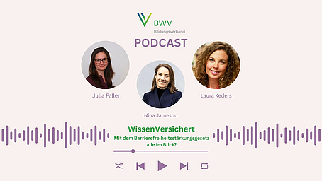 WissenVersichert – der Podcast für Bildung in der Versicherungsbranche  Folge 11: Mit dem Barrierefreiheitsstärkungsgesetz alle im Blick? 